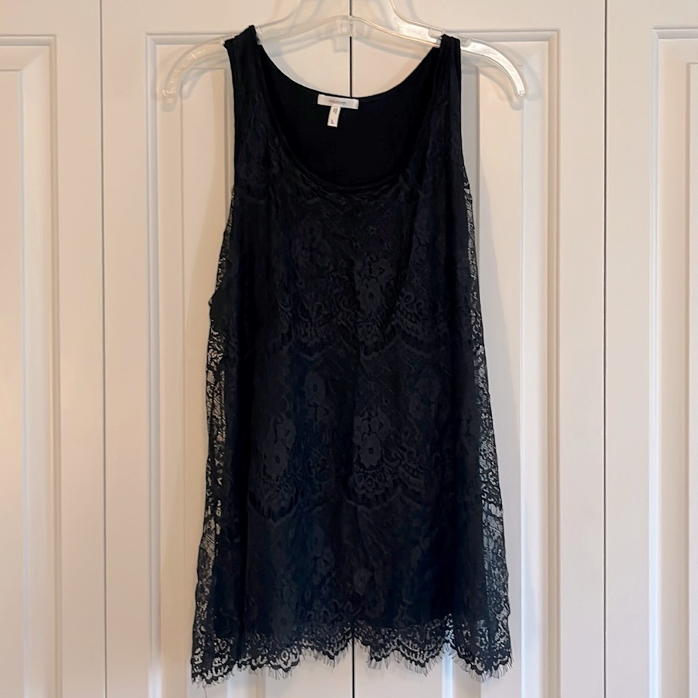Black Lace-and-Liner Maurice’s Tank